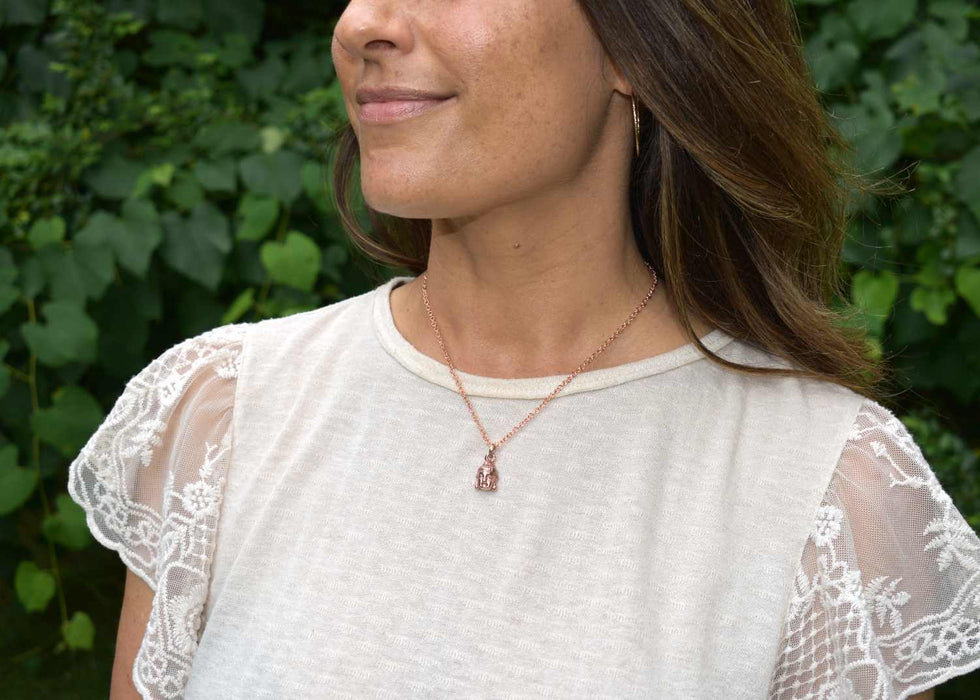 Buddah head necklace