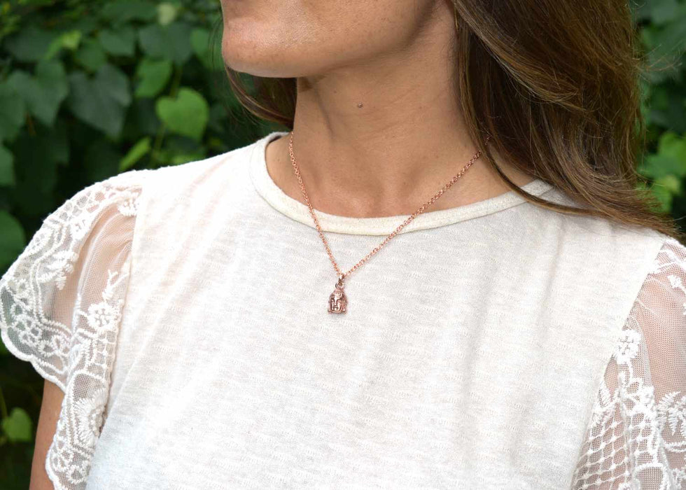 Buddah head necklace