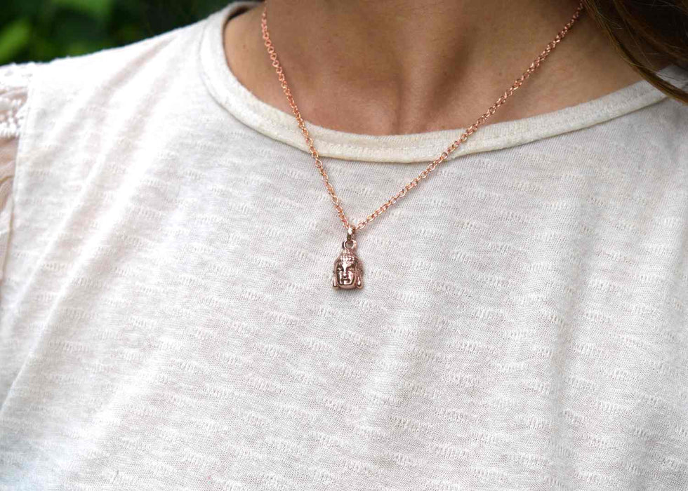 Buddah head necklace