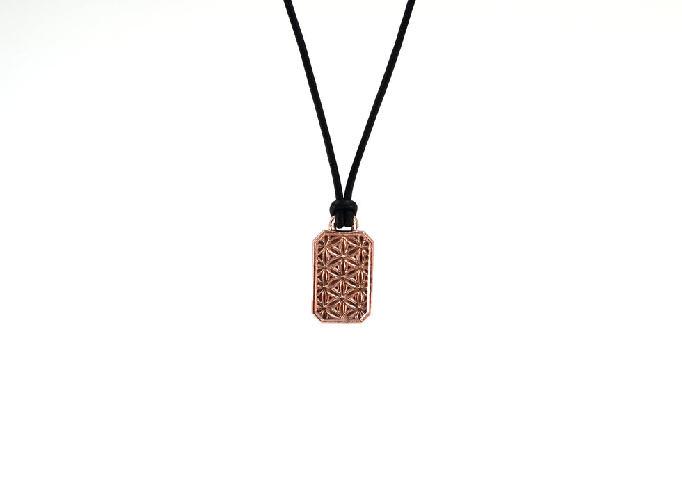 Flower of Life Dog Tag Necklace