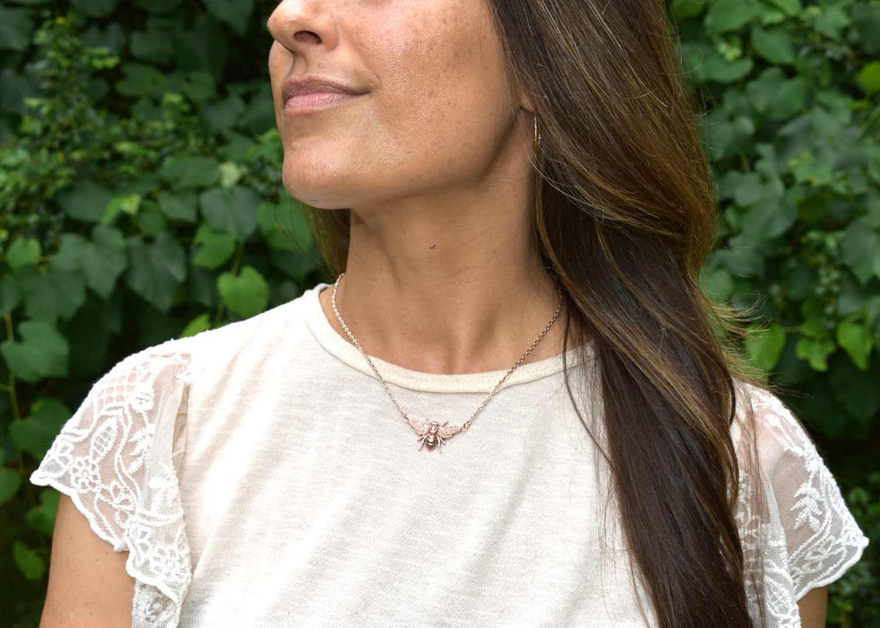Large Bee Necklace