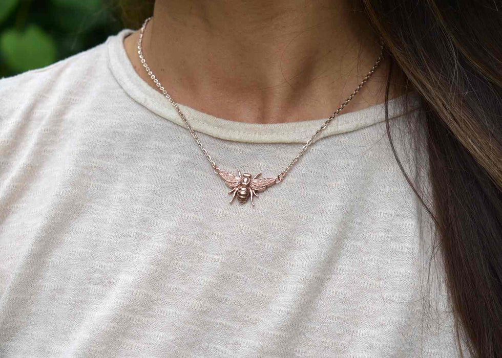Large Bee Necklace